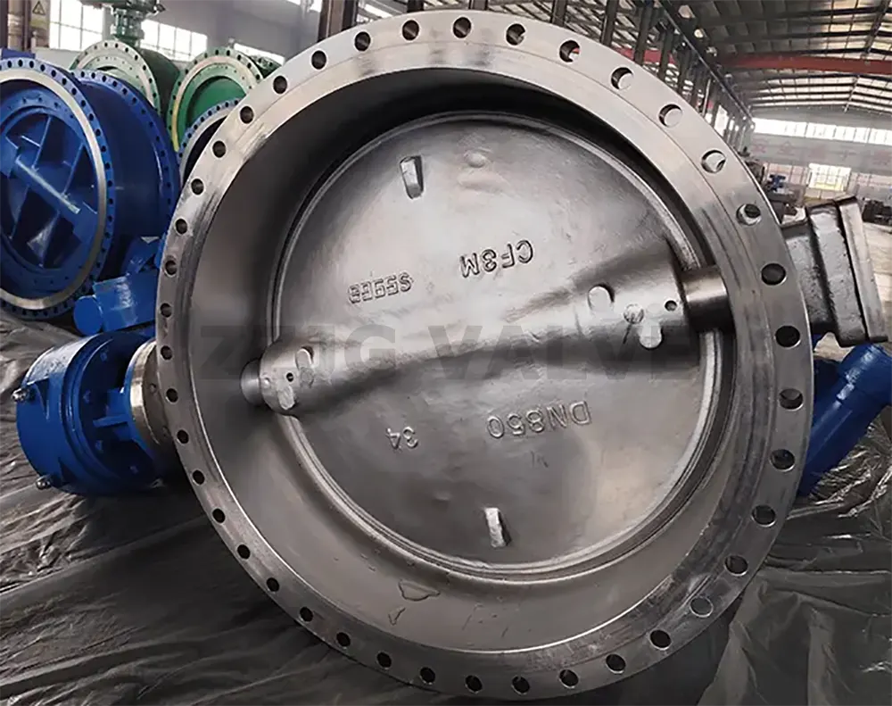 Triple Offset Double Flanged Butterfly Valve