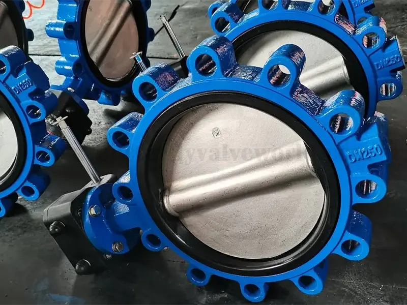 Lug Type Wafer Soft Seat Butterfly Valve with Gear Operated