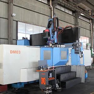 CNC machine processing a valve body